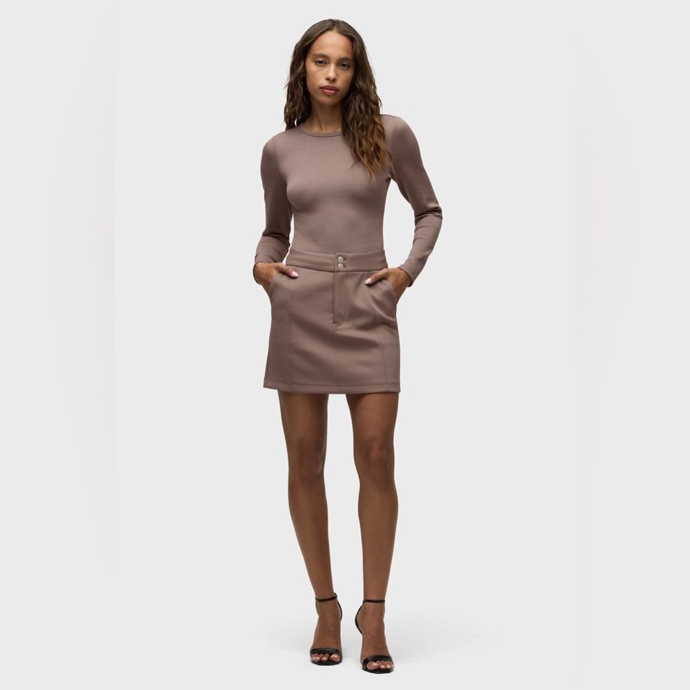 HUDSON XL The Knot Back Bodysuit in Deep Taupe SCULTPTING - Picture 4 of 7